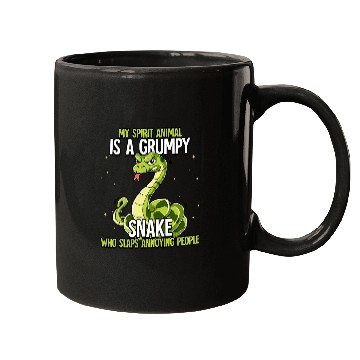 Discover Snake Lover My Spirit Animal Is A Grumpy Snake Mugs