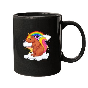Discover Rainbow Forest Squirrelcorn Fantasy Animal Unicorns Squirrel Mugs