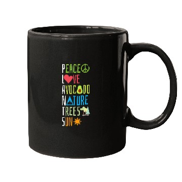Discover Gardening Plant Peace Love Avocado Nature Trees Sun Mugs