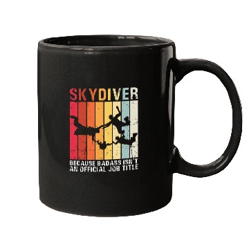 Discover Skydiving Gift vintages Skydiving Retro Parachuting Skydiver Mugs