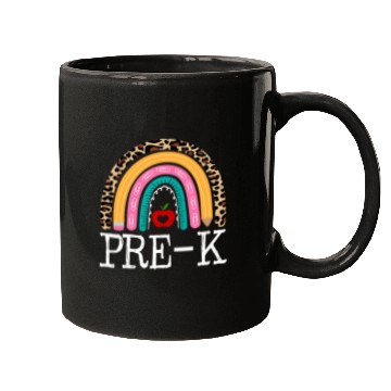 Discover Prek Teacher Leopard Rainbow Student Back To School Mugs