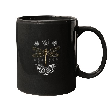 Discover Steampunk Decorative Dragonfly Mugs