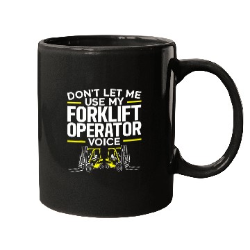Discover Forklift Operator Truck Worker 3 Mugs