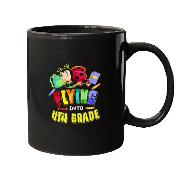 Discover Flying Into 4th Grade Ladybug Back To School First Day Cute Mugs