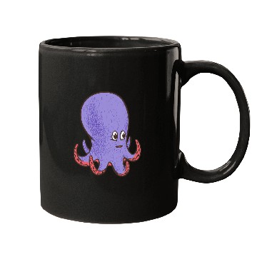 Discover Octopuss Lover Cute Purple Smiling Octopus Mugs