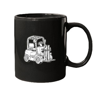 Discover Forklifter Cool Logistics Warehouse Forklift Operator Mugs