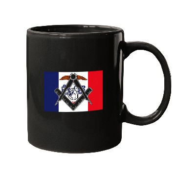 Discover Iowa State Flag Masonic Square Compass Freemason Mugs