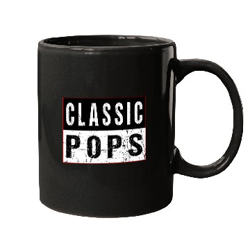 Discover Classic Pops Retro Grandad Artwork Mugs