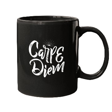 Discover Carpe Diem inspiration art Mugs
