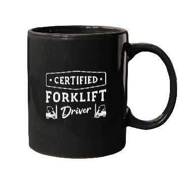 Discover Certified Forklift Driver Truck Warehouse Forklift Operator Mugs