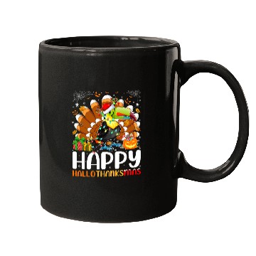 Discover Hornbill Bird Lover Halloween Christmas Happy Hallothanksmas Mugs