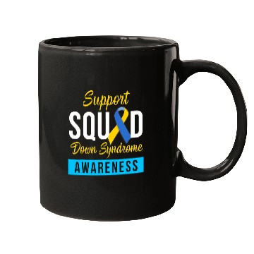Discover Down Syndromes Awareness month Ribbon Support Squad 1 Mugs