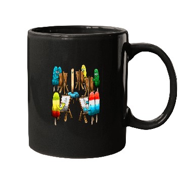 Discover Fun Popsicle Act Sketch Drawing School Art Class for Artists Mugs
