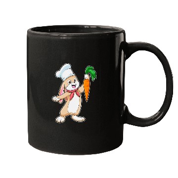 Discover Rabbits Cook Chef hat Carrot Mugs