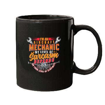 Discover Aircraft Mechanic Statement Aviation Mugs