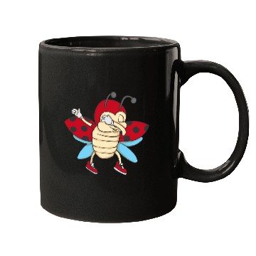 Discover Funny Dabbings Ladybug Cool Insect Lover Beetle Dance Gift Mugs
