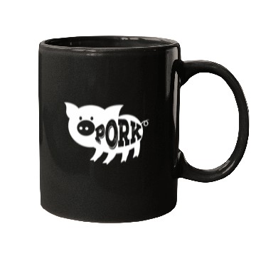 Discover Fun Themed Pig Artwork Pork Barbecue Bacon Gift Mugs