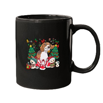 Discover English Foxhound Funny Christmas Dog Mugs