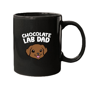 Discover Labrador Lab Dog Chocolate Lab Dad Labrador Retriever Mugs