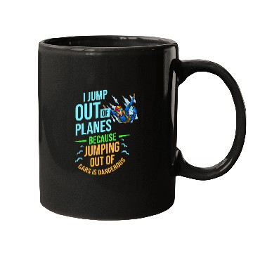 Discover Skydiving Gift Parachuting Skydiving Gift Parachute Jump Mugs