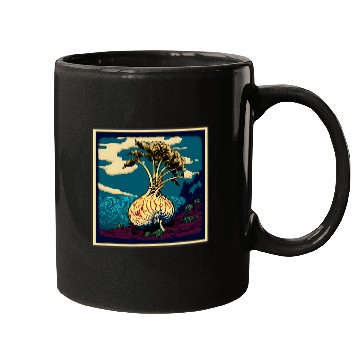 Discover Surrealism Japanese Painting Turnip Mugs