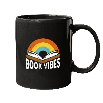 Discover Reading Book Vibes bookworm writer Reader Mugs