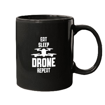Discover Eat Sleep Drone Repeat Drone Pilot Mugs