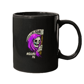 Discover I Feel Like Your Avoiding Me Grim Reaper Satanic 213 Mugs