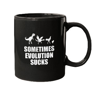 Discover Evolution Sucks Humour Funny Saying Nerd Student Mugs