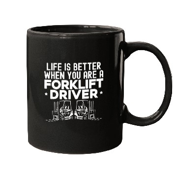 Discover Forklift Operator Truck Worker 14 Mugs