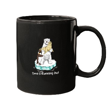 Discover Funny Bear Time Is Running Out Global Warming Polar Bear Climate Change Cute Bears Mugs