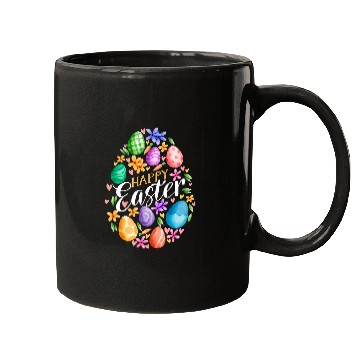 Discover Rabbits Cute Happy Easter Day Easter Eggs Bunny Rabbit Easter Day Mugs
