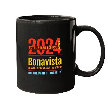 Discover Labrador Lab Dog Bonavista Newfoundland Labrador Total Solar Eclipse 2024 4 Mugs