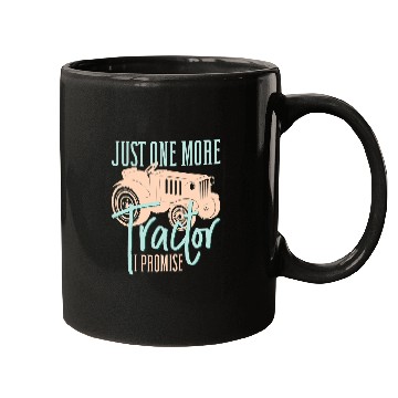 Discover Tractor driving Mens Funny Farming Just One More Tractor I Promise Arable Mugs
