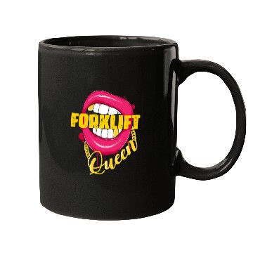 Discover Forklift Queen Funny Forklift Operator Mugs