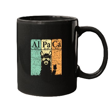 Discover Alpaca Periodic Table Elements Llama Alpaca vintages 3 Mugs