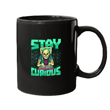 Discover Skeletons Skulls Programmer Skeletons Software Engineer Coder Stay Curious Skull Mugs