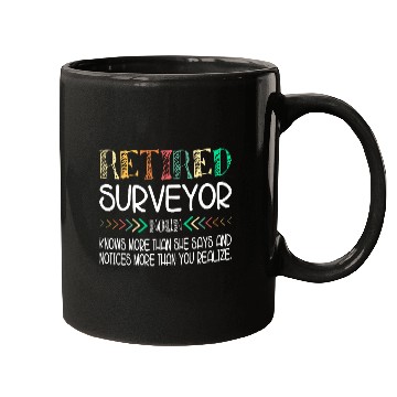 Discover Land Surveyor Retired Mugs