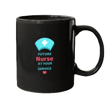 Discover Future nurses At Your Service Nursing Student Design Mugs
