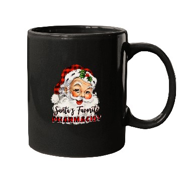 Discover santas claus favorite pharmacist flannel christmas Mugs