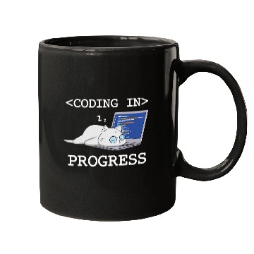 Discover Funny Programming Cat Coding Coder Programmer Developer Mugs