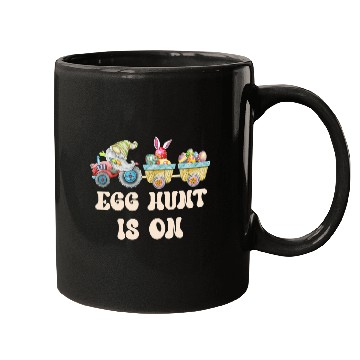 Discover Tractor driving Kids Egg Hunt Is On Tractor Easter Eggs Mugs