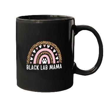Discover Labrador Lab Dog Black Lab Mama Rainbow Leopard Mothers Day Black Labrador Mugs