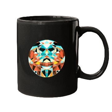 Discover Circle Abstract Geometry Art Mugs