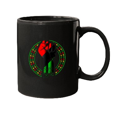 Discover BLM Pro Black Power Fist Mugs