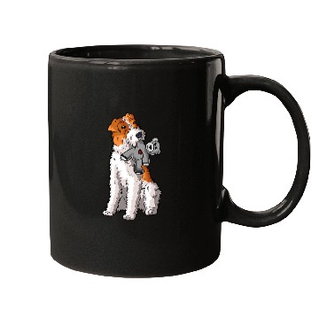 Discover Wire hair fox terrier stuffed animal foxterrier Mugs