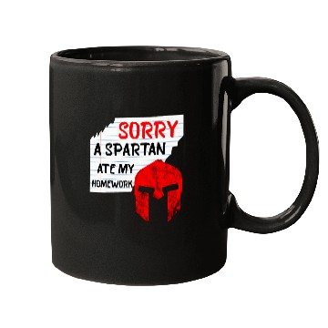 Discover Homework Spartan Student Excuses Sparta Warrior Mugs