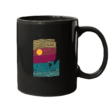 Discover Surf Life Christmas In July Retro Beach Summer Vacation Surfer Mugs