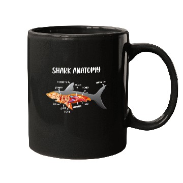 Discover anatomy of a shark anatomical doctor veterinarian medicals Mugs
