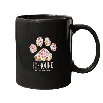 Discover Foxhound Mama Floral Paw Dog Mom Mugs
